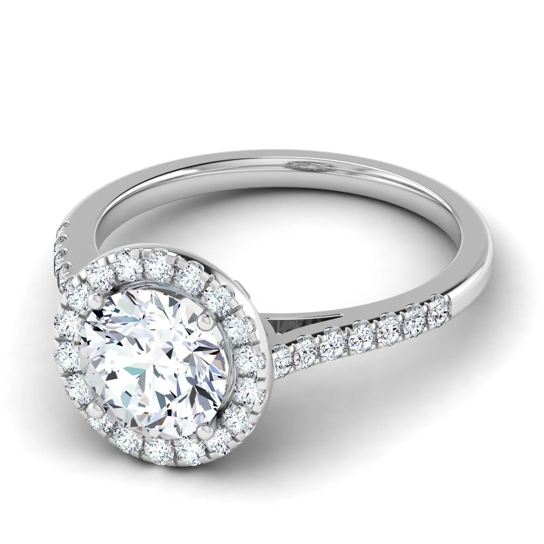 2 ctw Oval Lab Grown Diamond Petite Solitaire Engagement Ring